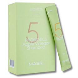 Masil Шампунь для волос от перхоти с яблочным уксусом / 5 Probiotics Apple Vinegar Shampoo, 20 шт. х 8 мл 19266-21400 - фото 14775663