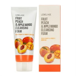 Lebelage Пенка для умывания с экстрактами персика и манго / Fruit Peach & Apple Mango Cleansing Foam, 100 мл 19983-23675 - фото 14778613