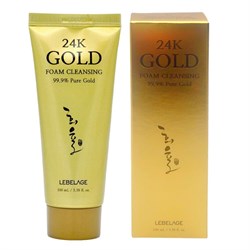 Lebelage Пенка для умывания с 24-каратным золотом / 24k Gold Foam Cleansing, 100 мл 21271-30164 - фото 14778624