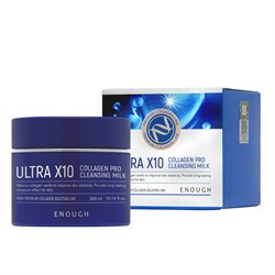 Enough Очищающее молочко для лица с коллагеном / Ultra X10 Collagen Cleansing Milk, 300 мл 23483-64981 - фото 14778670