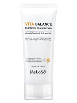 MeLoSo Очищающая пенка для лица с витаминами / Vita Balance Brightening Cleansing Gel Foam, 130 мл 24715-72426 - фото 14778725