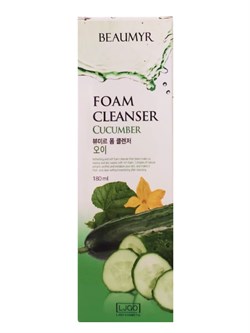 BEAUMYR Пенка для умывания с экстрактом огурца / Cucumber Foam Cleansing, 180 мл 25444-76191 - фото 14778775