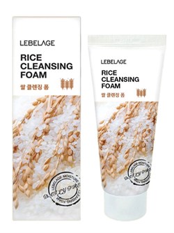 Lebelage Пенка для умывания с экстрактом риса / Rice Cleansing Foam, 100 мл 27835-76238 - фото 14778781