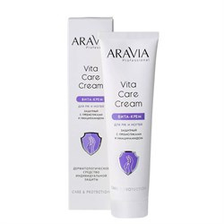 Aravia Крем для рук и ногтей защитный с пребиотиками и ниацинамидом / Vita Care Cream, 100 мл 18056-19405 - фото 14780500