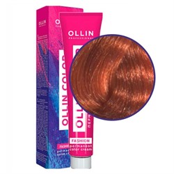 Ollin Перманентная крем-краска для волос / Fashion Color, медный, 60 мл 12254-10304 - фото 14781436