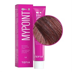 TEFIA Mypoint 5.4 Перманентная крем-краска для волос / Светлый брюнет медный, 60 мл 20094-24076 - фото 14781980