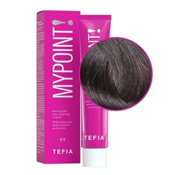 TEFIA Mypoint 5.8 Перманентная крем-краска для волос / Светлый брюнет коричневый, 60 мл 20097-24079 - фото 14781982