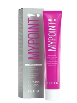 TEFIA Mypoint Перманентная крем-краска для седых волос / Special Grey 10.870, экстра светлый блондин коричнево-фиолетовый, 60 мл 25275-75916 - фото 14782224