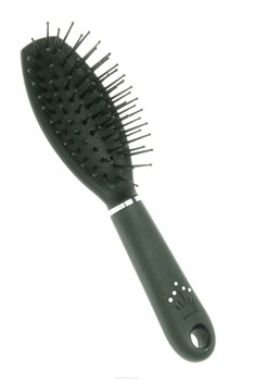Dewal Beauty Щетка для волос массажная овальная мини / Шарм DBH2386, черный 3718-2777 - фото 14783185