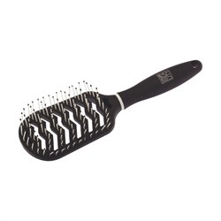 Dewal Beauty Щетка для волос продувная прямоугольная / Бархат DBBA3, черный 20638-29812 - фото 14783360