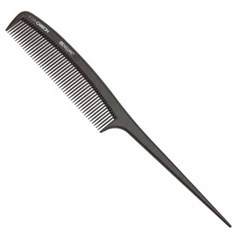 Dewal Расчёска рабочая с пластиковым хвостиком / Carbon CO-6109, коричневый, 21 см 20826-73240 - фото 14783503