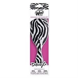 Wet Brush Расческа для спутанных волос / Original Detangler Safari Zebra BWR830SAFZE, черно-белый 24589-71312 - фото 14783582