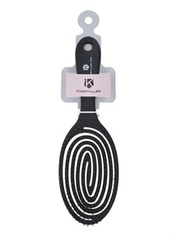 Kristaller Расческа для волос продувная / Улитка 2193, нейлоновые штифты, 23 см, черный 27928-76574 - фото 14783675