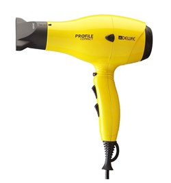 Dewal Профессиональный фен для волос / Profile Compact 03-119 Yellow, желтый, 2000 Вт 3598-2724 - фото 14783745