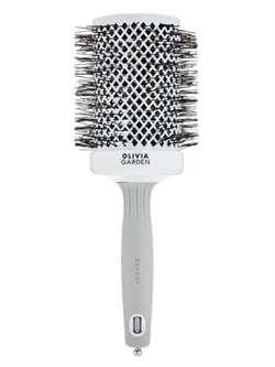 Olivia Garden Термобрашинг для укладки волос / Expert Blowout Shine White & Grey, 65 мм, бело-серый 24342-66015 - фото 14784197