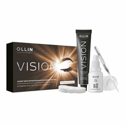 Ollin Набор для окрашивания бровей и ресниц / Vision, холодно-коричневый 22372-54783 - фото 14786264
