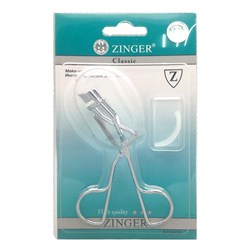 Zinger Зажим для ресниц металлический / Classic EYE-117, серебристый 3283-64902 - фото 14786663