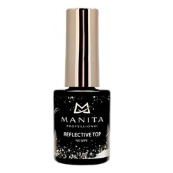 Manita Professional Топ для гель-лака светоотражающий без липкого слоя / Reflective, 10 мл 24472-66363 - фото 14786876