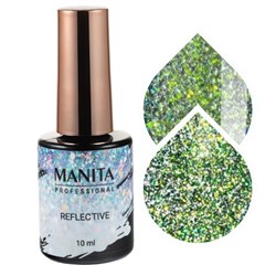 Manita Professional Гель-лак для ногтей светоотражающий с хлопьями юки / Multichrome Reflective №06, 10 мл 22359-43566 - фото 14787280
