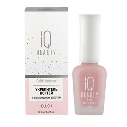 IQ Beauty Укрепитель для ногтей с коллоидным золотом / Gold Hardener Blush, 12,5 мл 23811-65563 - фото 14787840