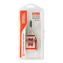 Nippon Nippers Кусачки маникюрные для кутикулы / Standard NN_NS-01S-4, спиральная пружина, ручная заточка, 4 мм 23817-65544 - фото 14788638