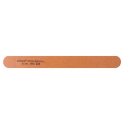 Zinger Пилка для натуральных ногтей абразивная прямая / Classic EJ-101, 150/220 грит, коричневый 7453-64824 - фото 14803455