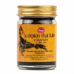 Banna Бальзам разогревающий чёрный cкорпион / Scorpion Thai Balm, 50 г 21538-30374 - фото 14805949