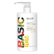 Ollin Шампунь для сияния и блеска волос с аргановым маслом / Basic Line, 750 мл 8446-5769