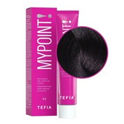 TEFIA Mypoint 5.85 Перманентная крем-краска для волос / Светлый брюнет коричнево-красный, 60 мл 20099-24081