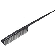 Harizma Карбоновая расческа с хвостиком / Carbon 10669, 22,5 см, черный 11640-18141