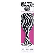 Wet Brush Расческа для спутанных волос / Original Detangler Safari Zebra BWR830SAFZE, черно-белый 24589-71312