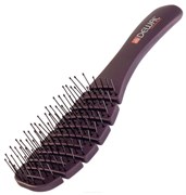 Dewal Щетка для волос туннельная продувная малая / New Flexi BRZ104, коричневый 2964-2346