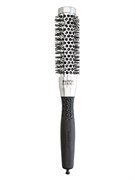Olivia Garden Термобрашинг для укладки волос / Essential Blowout Classic Nylon Bristles Silver, 25 мм, серебристо-черный 10459-11670