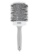 Olivia Garden Термобрашинг для укладки волос / Expert Blowout Shine White & Grey, 65 мм, бело-серый 24342-66015