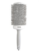 Olivia Garden Термобрашинг для укладки волос / Expert Blowout Speed XL Wavy Bristles White & Grey, 65 мм, бело-серый 24347-66019