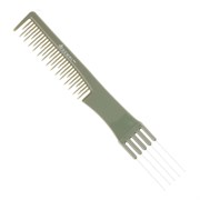Dewal Расчёска рабочая для начеса с металлической вилкой / Эконом OLIVE CO-6506OLIVE, 19 см 22093-38269