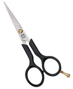 Dewal Парикмахерские ножницы прямые с микронасечками / Easy Step 2312/6, черный 2241-1900