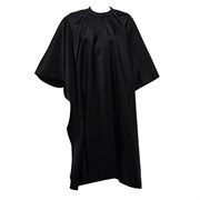 Dewal Пеньюар для стрижки «Глянец» AA04Black, 128 х 146 см, черный глянцевый 12508-73278