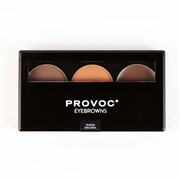 Provoc Набор теней для бровей 02 / Warm Brown 12216-18501