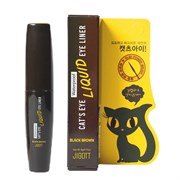 Jigott Водостойкая жидкая подводка для глаз / Cat's Eye Waterproof Liquid Eyeliner Black Brown, черно-коричневый 25826-73154