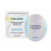 Enough Пудра для светлой кожи со сменным блоком / Collagen Whitening Moisture Two Way Cake №13 SPF30 PA+++, 13 мл x 2 19096-21231