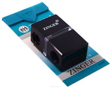 Zinger Точилка для косметического карандаша двойная / SH-24, пластик, черный 2664-64878