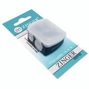Zinger Точилка для косметических карандашей двойная / Classic SH-19, пластик, черный 110-64881