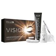 Ollin Набор для окрашивания бровей и ресниц / Vision, коричневый, 20 мл 8484-5807