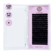 Enigma Ресницы на ленте Микс 16 линий 8-12 мм, D, 0,085 мм, черный 11757-9675