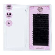 Enigma Ресницы на ленте Микс 16 линий 7-13 мм, D+, 0,085 мм, черный 11758-9676