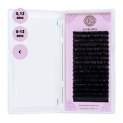 Enigma Ресницы на ленте Микс 16 линий 6-13 мм, C, 0,12 мм, черный 11764-9682