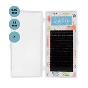 Lash&Go Ресницы на ленте 16 линий 13 мм, С, 0,07 мм, черный 12607-10955