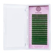 Enigma Ресницы на ленте микс 16 линий, 7-13 мм, C, 0,07 мм, зеленый 14845-75930