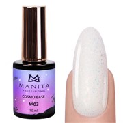 Manita Professional База для ногтей камуфлирующая с блестками №03 / Cosmo Base, 10 мл 23270-64617